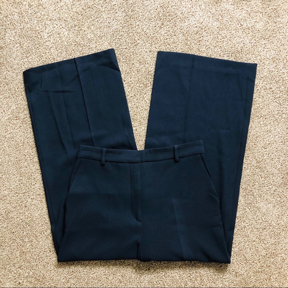Zara dark blue high waist culottes/wide leg pants
